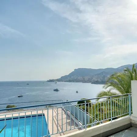 아파트 Vue Mer Et Monaco 2 Pieces + Studio Independant Pkg Et Piscine 로퀴에브륀캡마르탱