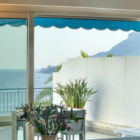 Vue Mer Et Monaco 2 Pieces + Studio Independant Pkg Et Piscine 로퀴에브륀캡마르탱
